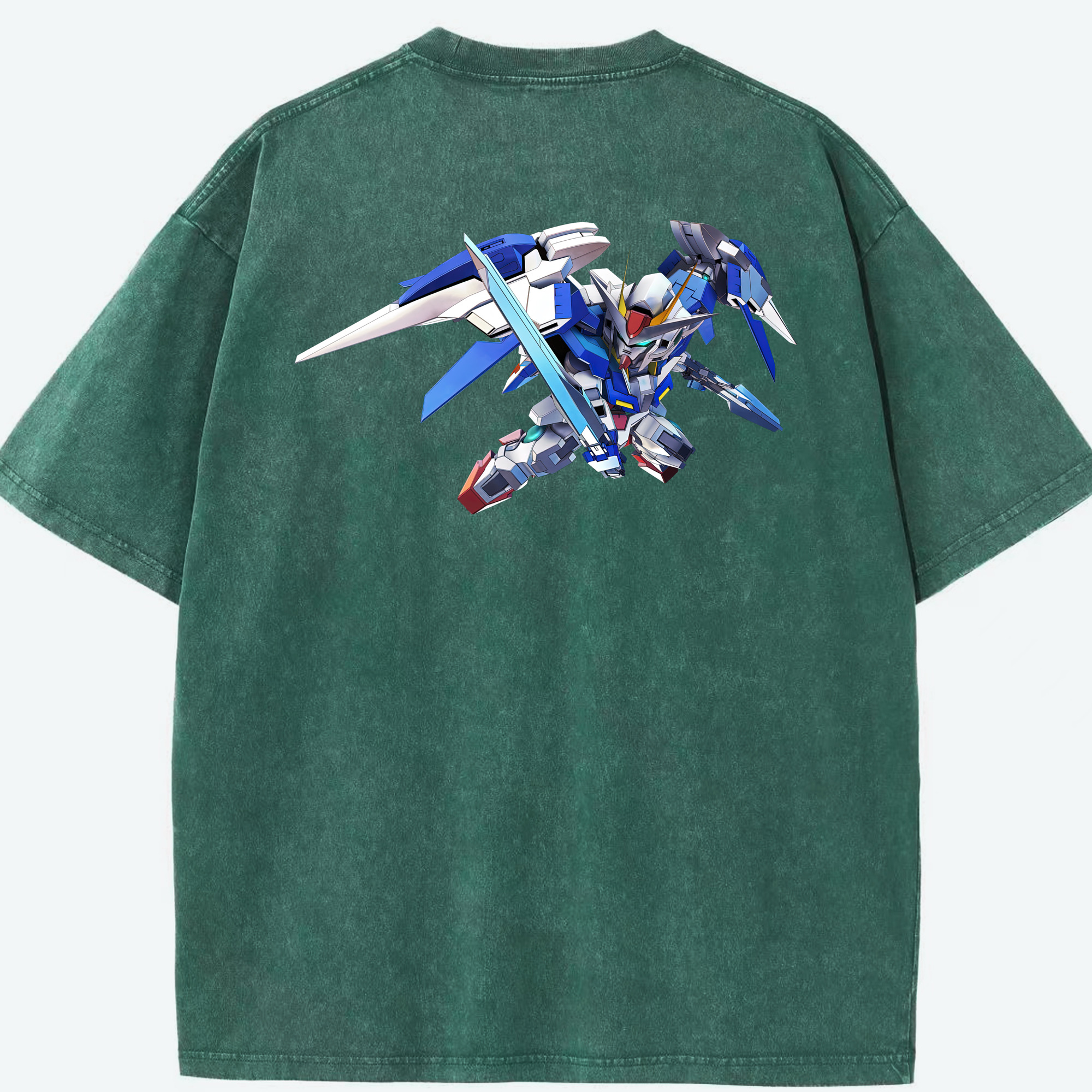（画像用） 機動戦士ガンダム Mobile Suit Gundam 綿100% ヴィンテージ風 半袖Tシャツ（背面プリント）